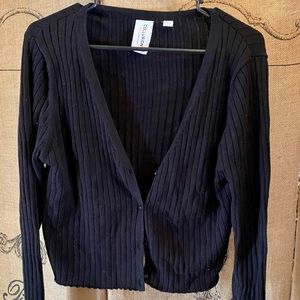 Plus size cropped sweater